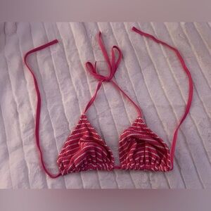 shade and shore pink striped bikini